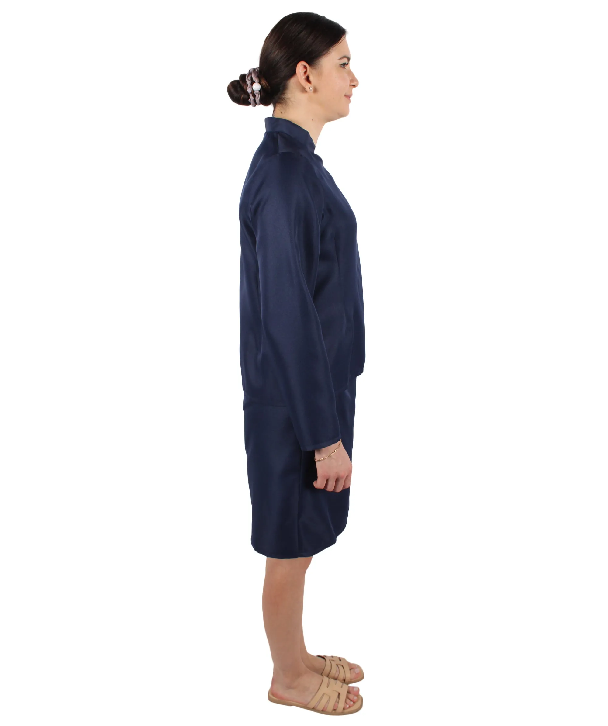 Anime Costume Bundle| Navy Blue Tops and Skirts| Flame-retardant Synthetic Materials