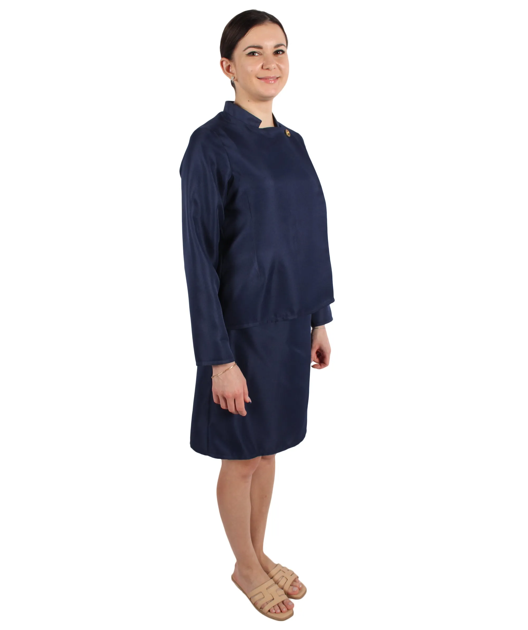Anime Costume Bundle| Navy Blue Tops and Skirts| Flame-retardant Synthetic Materials
