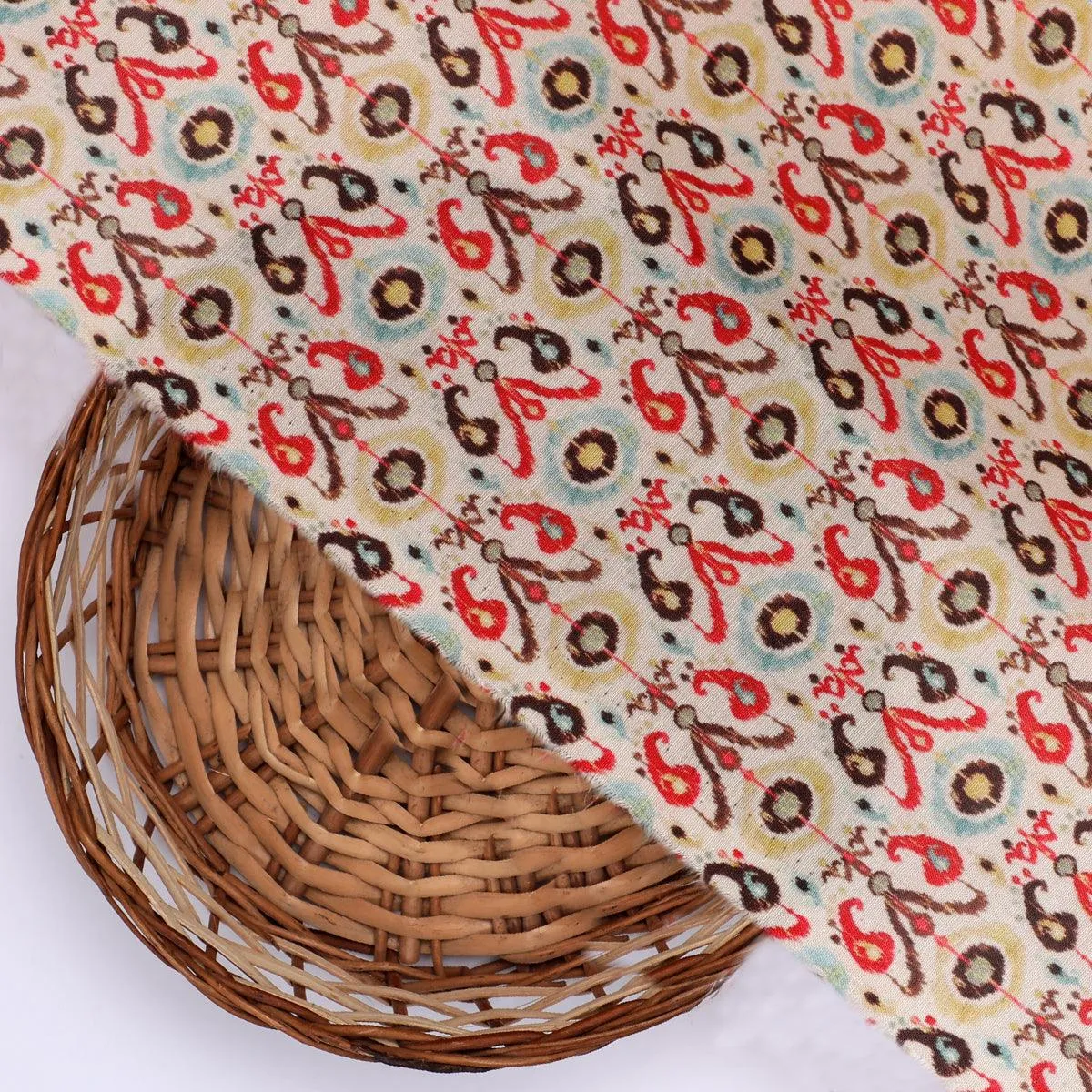 Antique Turkish Diamonds Digital Printed Fabric - Kora Silk