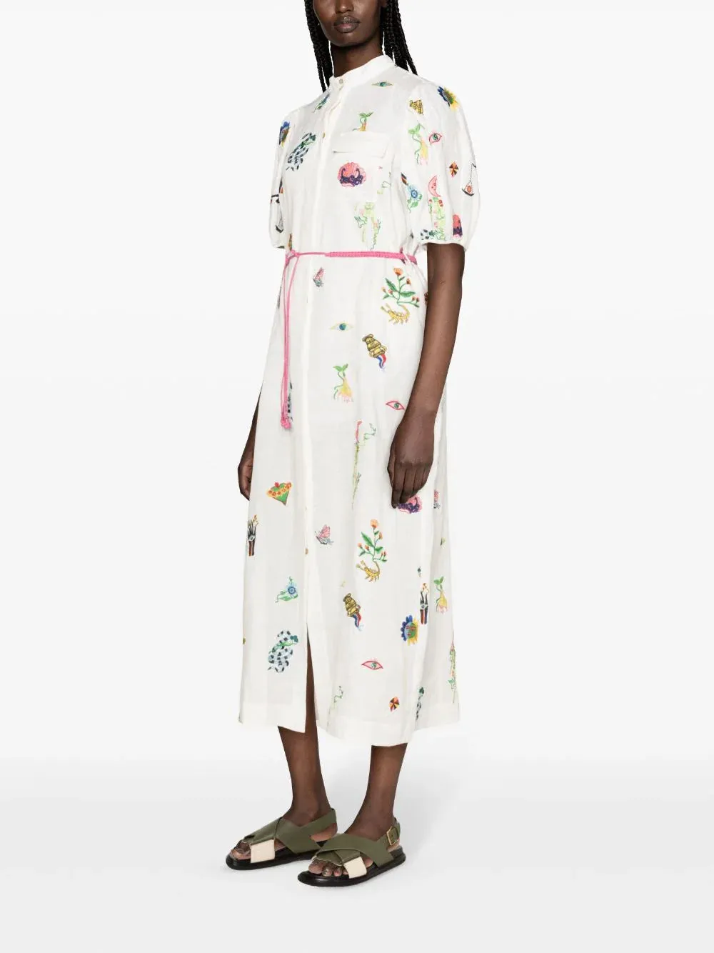 Atticus Embroidered Shirtdress