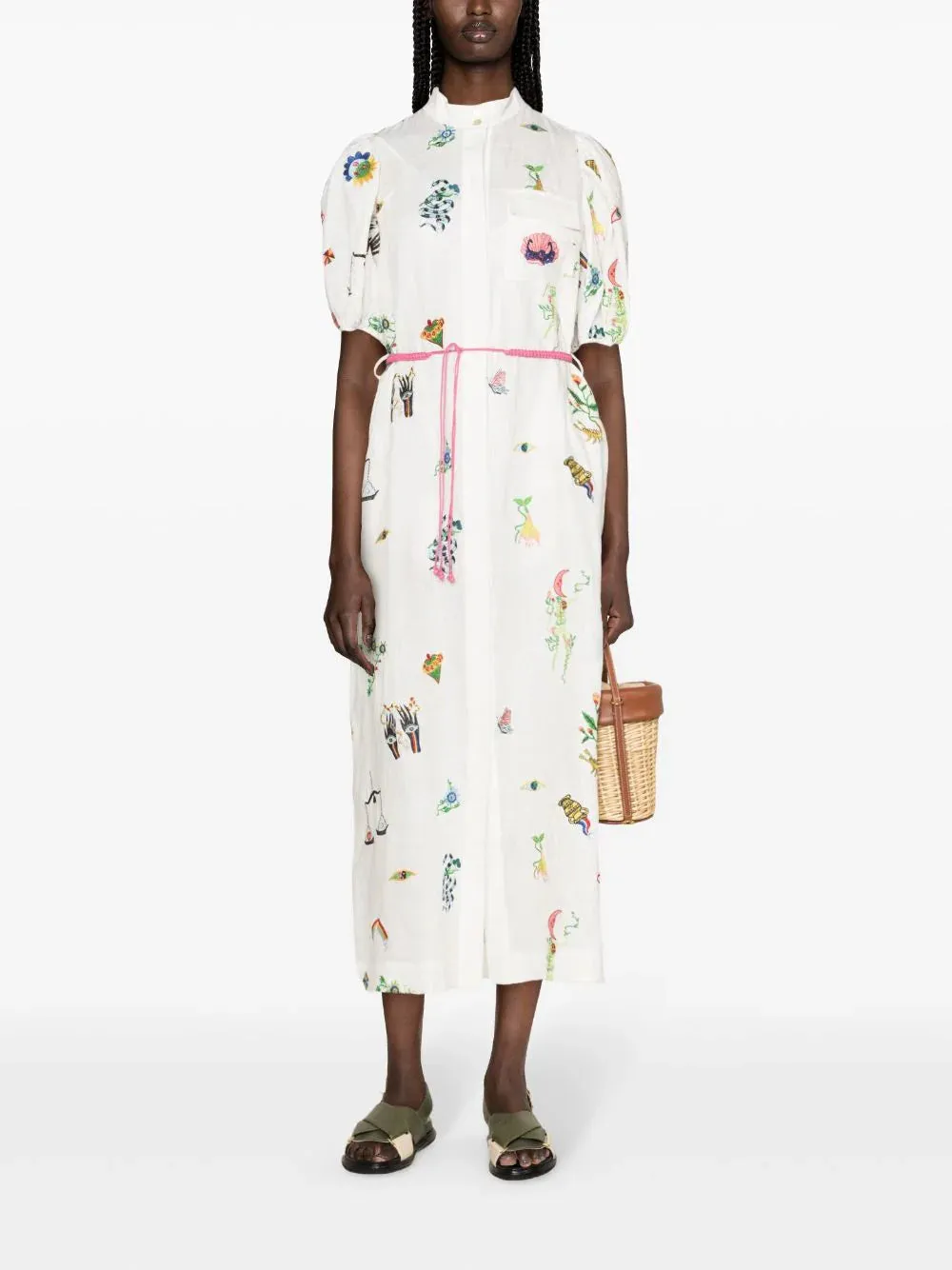 Atticus Embroidered Shirtdress