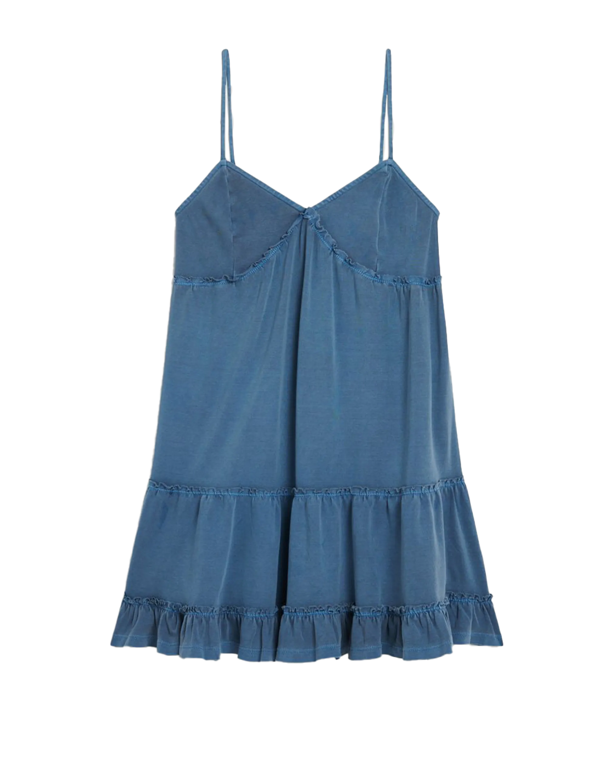 Jersey Tiered Cami Mini Dress in Mariner Navy