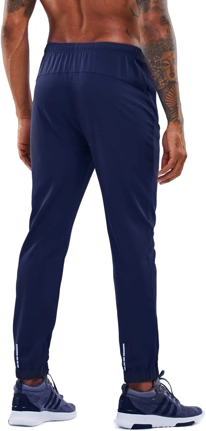 Men's Sweatpants Athletic Jogging Pants Sport Joggers Trousers for Workout,Gym,Running,Training with Zipper Pockets