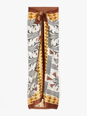 Printed silk sarong