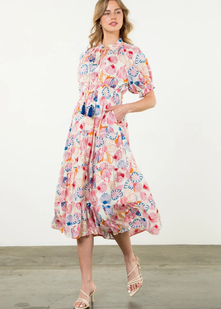 THML Sally Seashell Tiered Dress ***FINAL SALE***