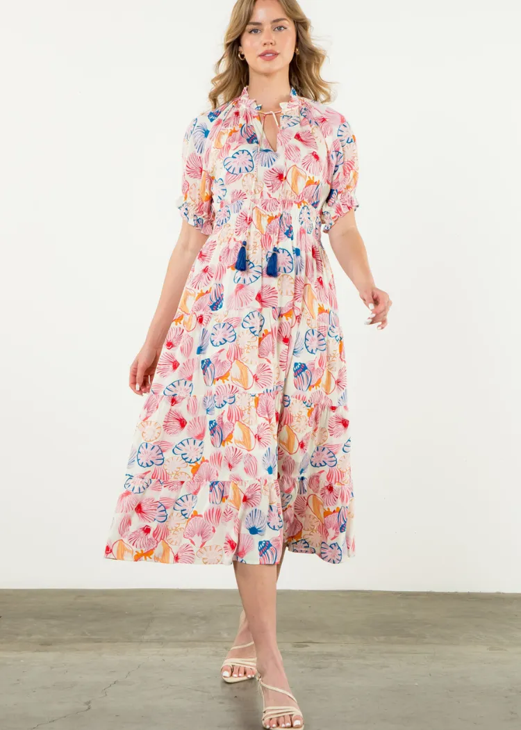 THML Sally Seashell Tiered Dress ***FINAL SALE***