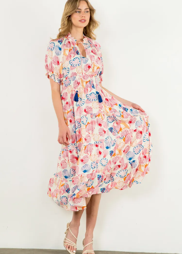 THML Sally Seashell Tiered Dress ***FINAL SALE***