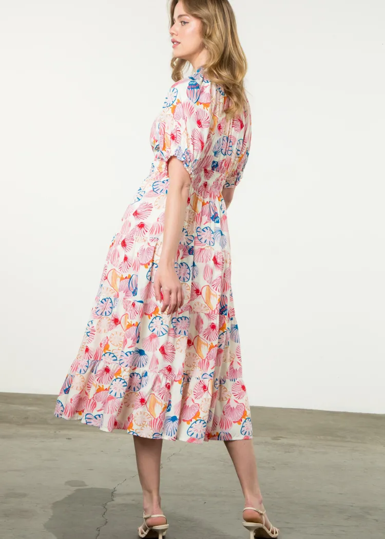 THML Sally Seashell Tiered Dress ***FINAL SALE***